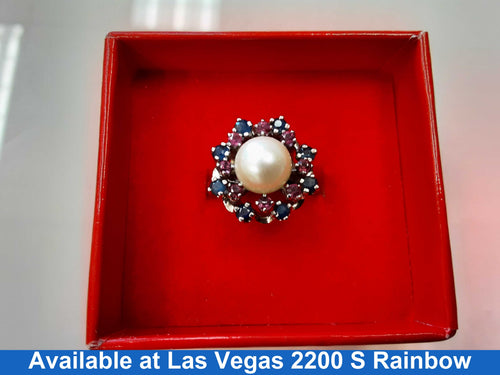 Women's Ring - White Gold 14k (.585) 6.2 grams Size 7.5