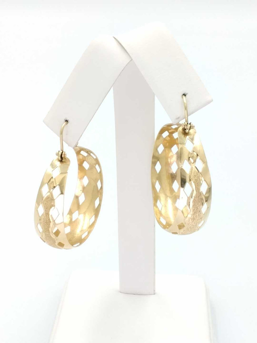 Bangle Earrings - Yellow Gold 14k (.585) 6.2 grams