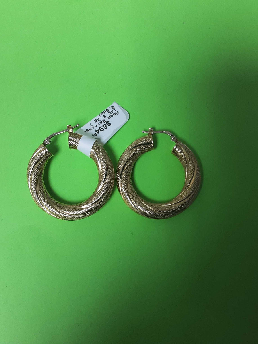 Hoop Earrings - Yellow Gold 14k (.585) 6.3 grams