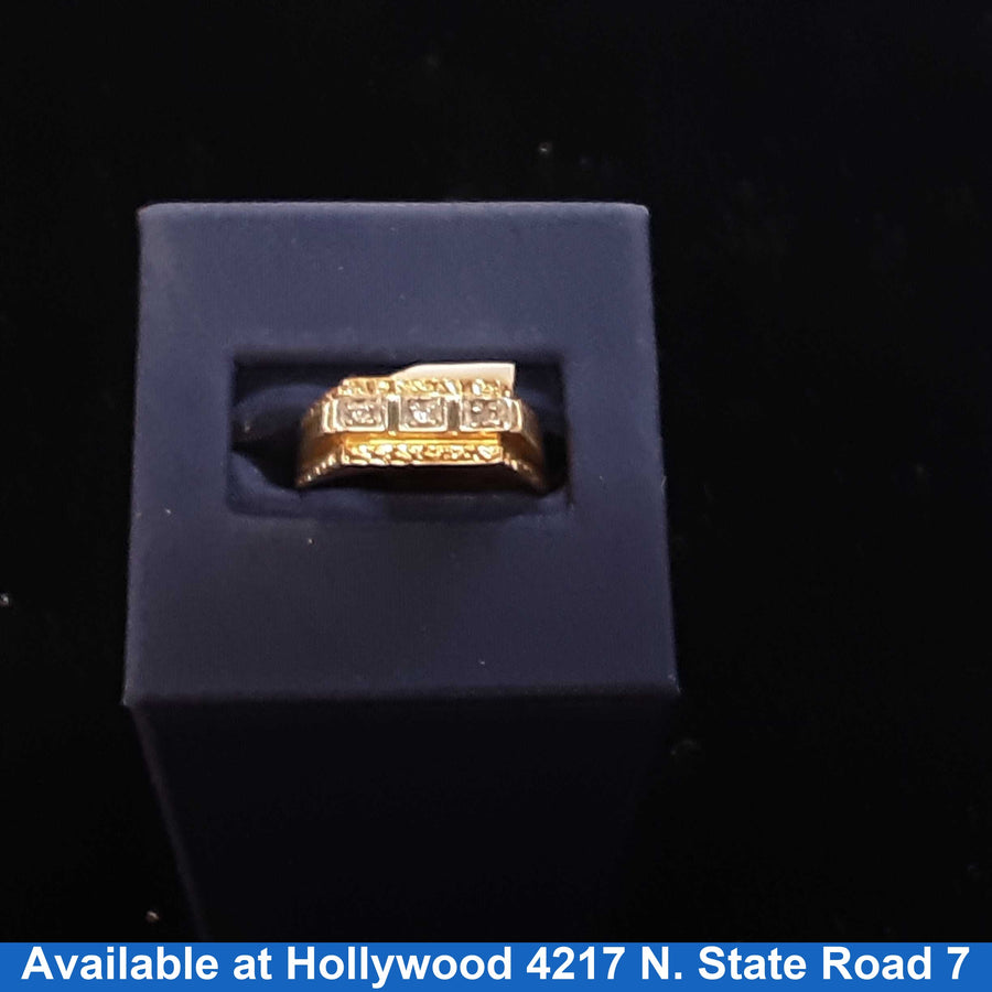 Men's Ring - Yellow Gold 10k (.417) 3.9 grams Size 20