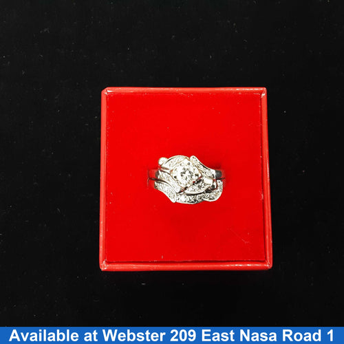 Women's Ring - White Gold 14k (.585) 6.9 grams Size 7