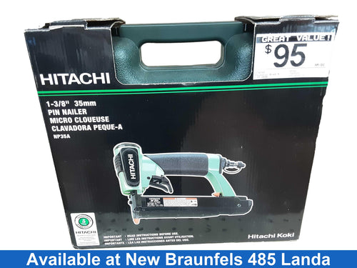 Hitachi Np35a Green Pneumatic Brad Nailer