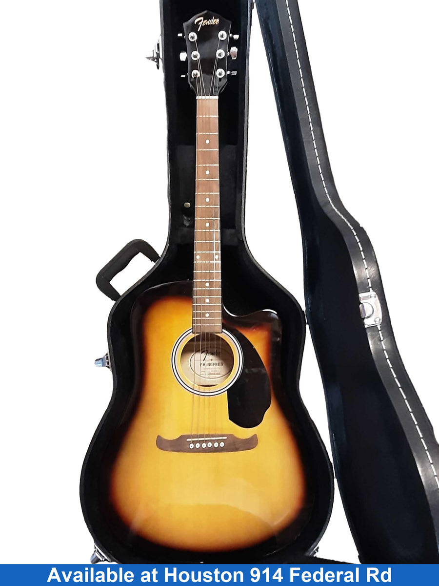 Fender Fa-125ce Orange Acoustic / Electric Classic Guitar