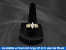 Ring - Wedding Set - Yellow Gold 14k (.585) 6.3 grams Size 7.5
