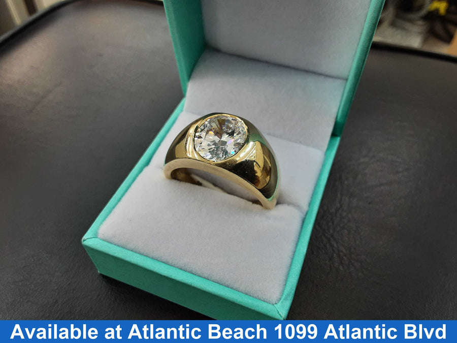 Men's Ring - Yellow Gold 14k (.585) 16 grams Size 12.5