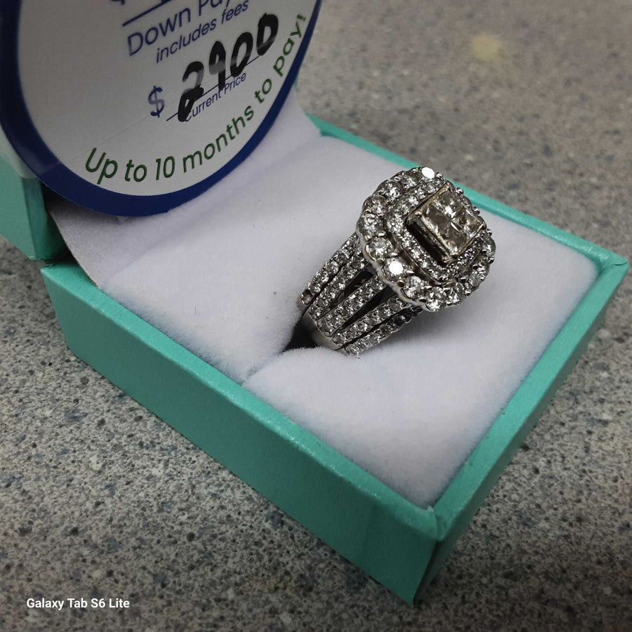 Women's Ring - White Gold 14k (.585) 11 grams Size 5