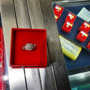 Ring - Wedding Set - White Gold 14k (.585) 4.5 grams Size 5
