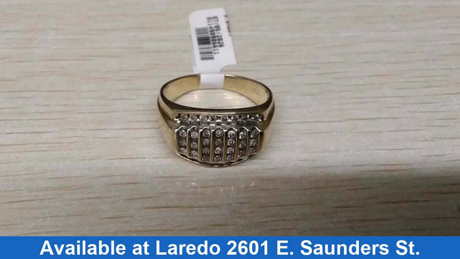 Men's Ring - Yellow Gold 10k (.417) 6.3 grams Size 9