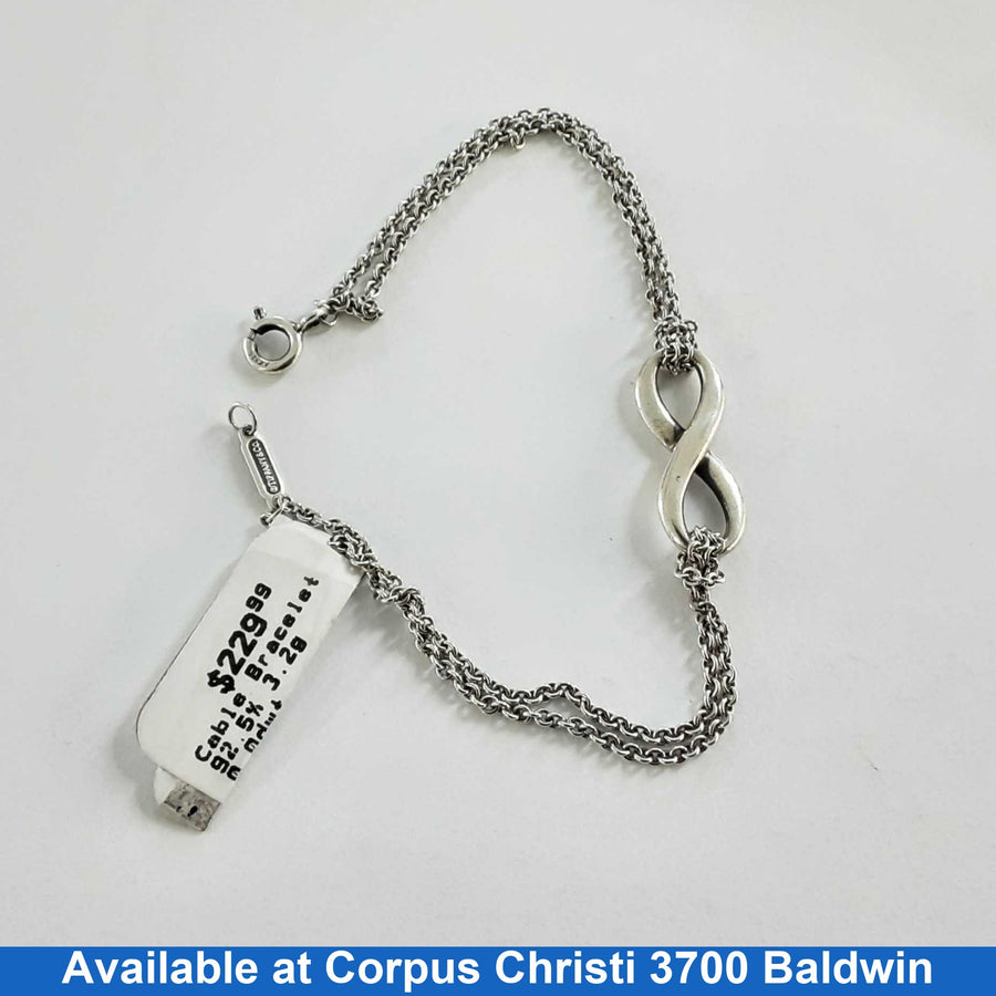 Cable Bracelet - Silver 3.2 grams 10 inch