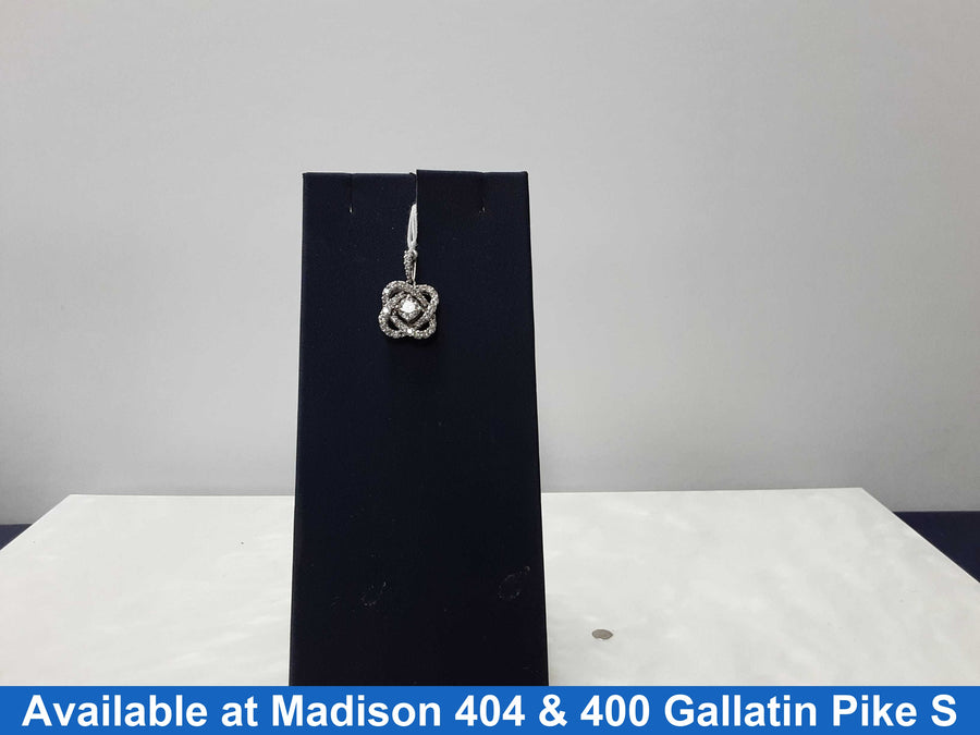 Diamond Pendant - White Gold 14k (.585) 3.3 grams