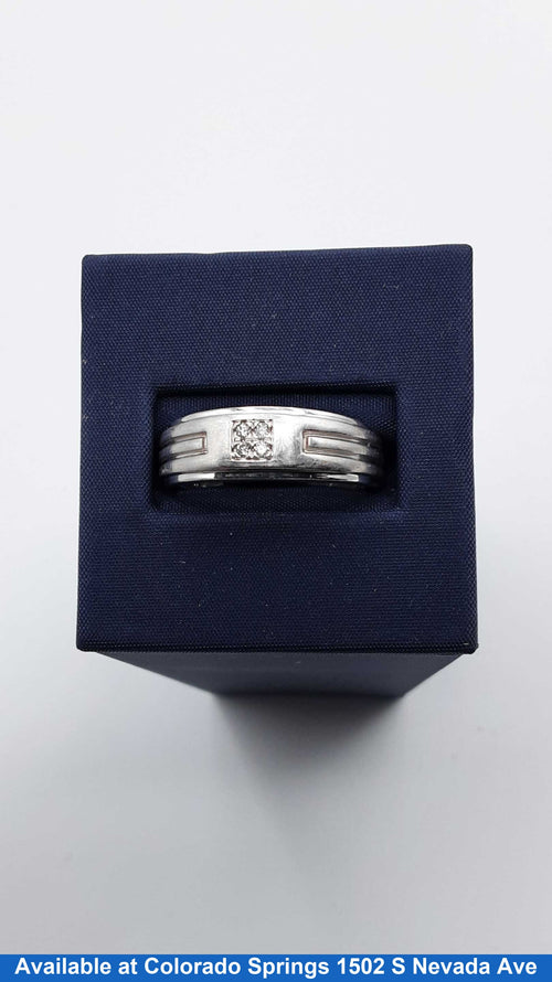 Ring - Wedding Band - White Gold 10k (.417) 5 grams Size 10
