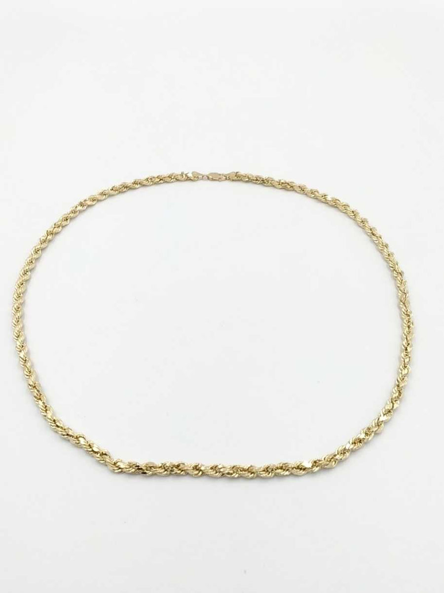Rope Chain - Yellow Gold 10k (.417) 9.2 grams 22 inch
