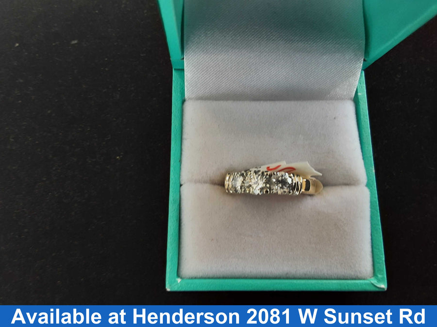 Women's Ring - Anniversary - Yellow Gold 14k (.585) 4 grams Size 20