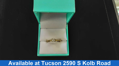 Women's Ring - Solitaire - Yellow Gold 18k (.750) 2.6 grams Size 20