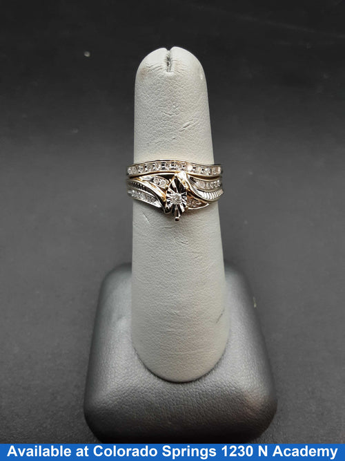 Ring - Wedding Set - Yellow Gold 10k (.417) 3.7 grams Size 9