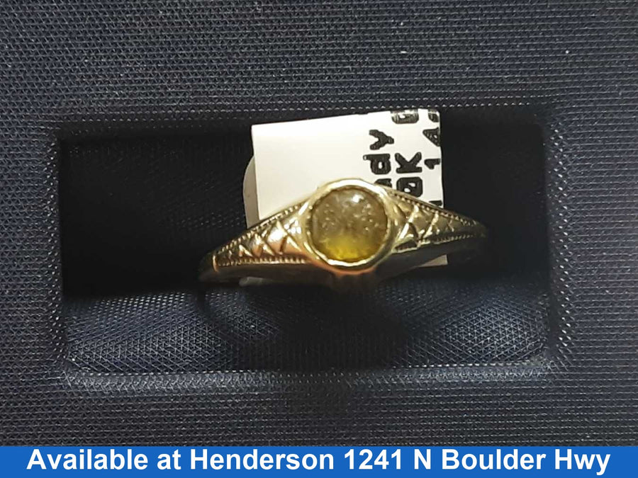 Women's Ring - Yellow Gold 10k (.417) 0.9 grams Size 2