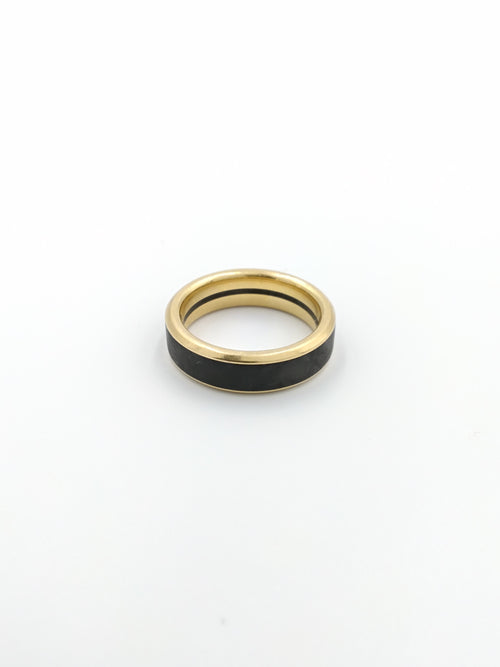 Ring - Wedding Band - Yellow Gold 18k (.750) 6.9 grams Size 8.5