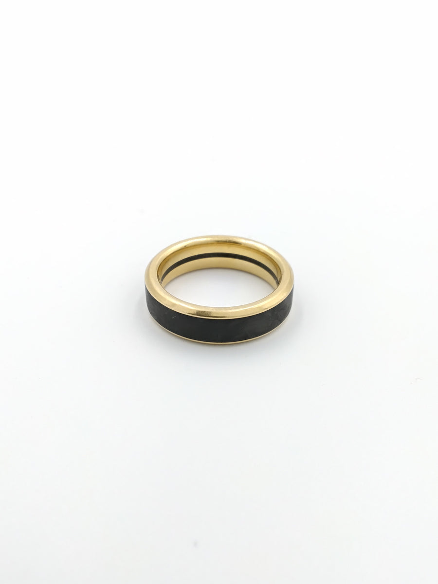 Ring - Wedding Band - Yellow Gold 18k (.750) 6.9 grams Size 8.5