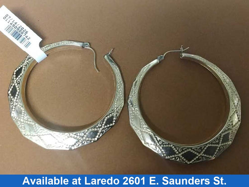 Hoop Earrings - Yellow Gold 10k (.417) 7.2 grams