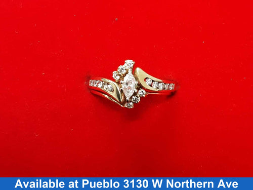 Ring - Wedding Set - Yellow Gold 14k (.585) 4.9 grams Size 6