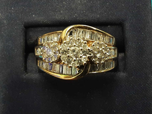 Women's Ring - Yellow Gold 10k (.417) 5.3 grams Size 20