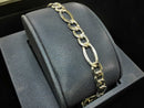 Figaro Bracelet - White Gold 10k (.417) 4.6 grams 8 inch