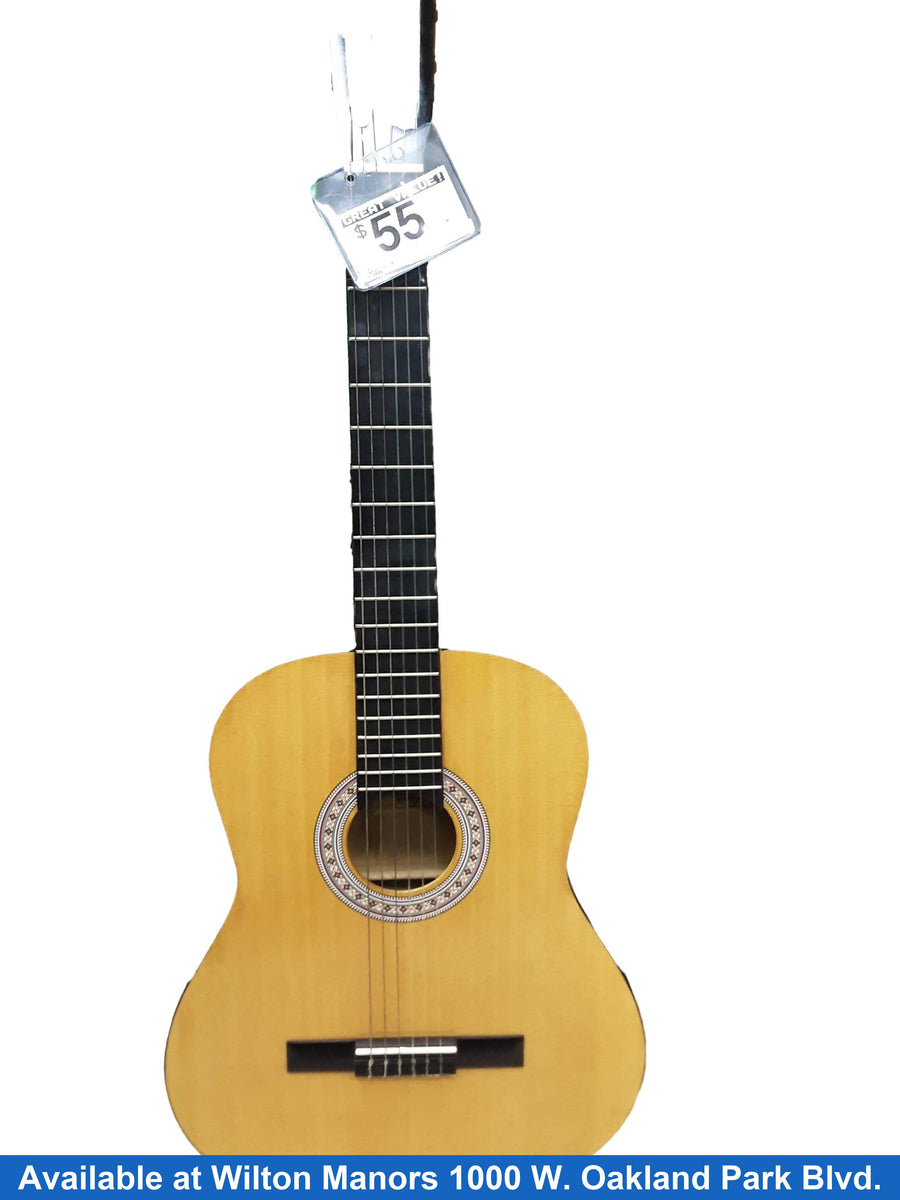 Burswood Classical Acoustic Guitar Beige / Tan Acoustic Classic Guitar