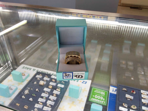 Women's Ring - Yellow Gold 10k (.417) 9.1 grams Size 7.5