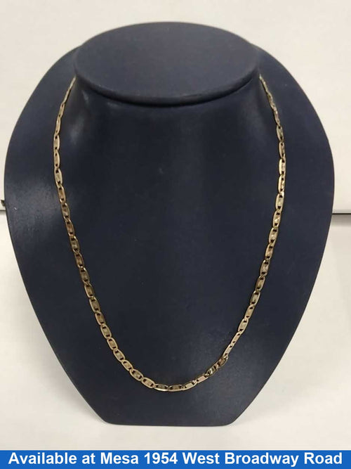 Link Chain - Tricolor Gold 10k (.417) 6.3 grams 18 inch