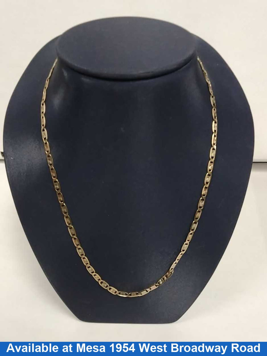 Link Chain - Tricolor Gold 10k (.417) 6.3 grams 18 inch