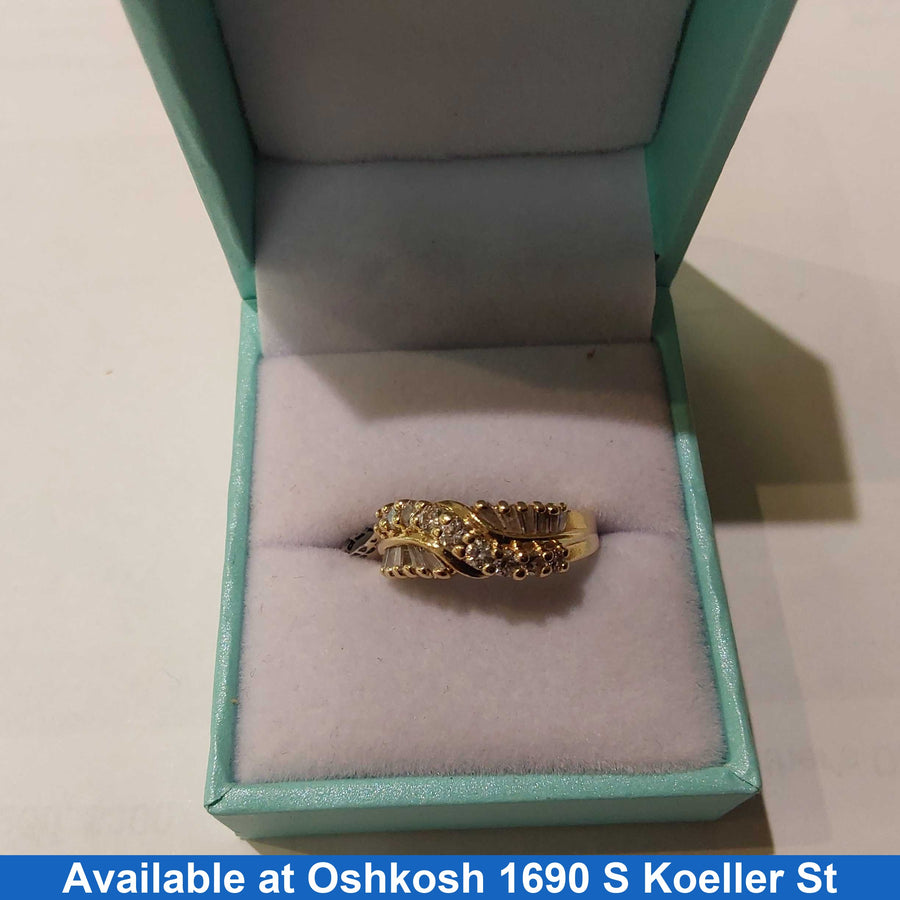 Women's Ring - Yellow Gold 14k (.585) 3.3 grams Size 7.5
