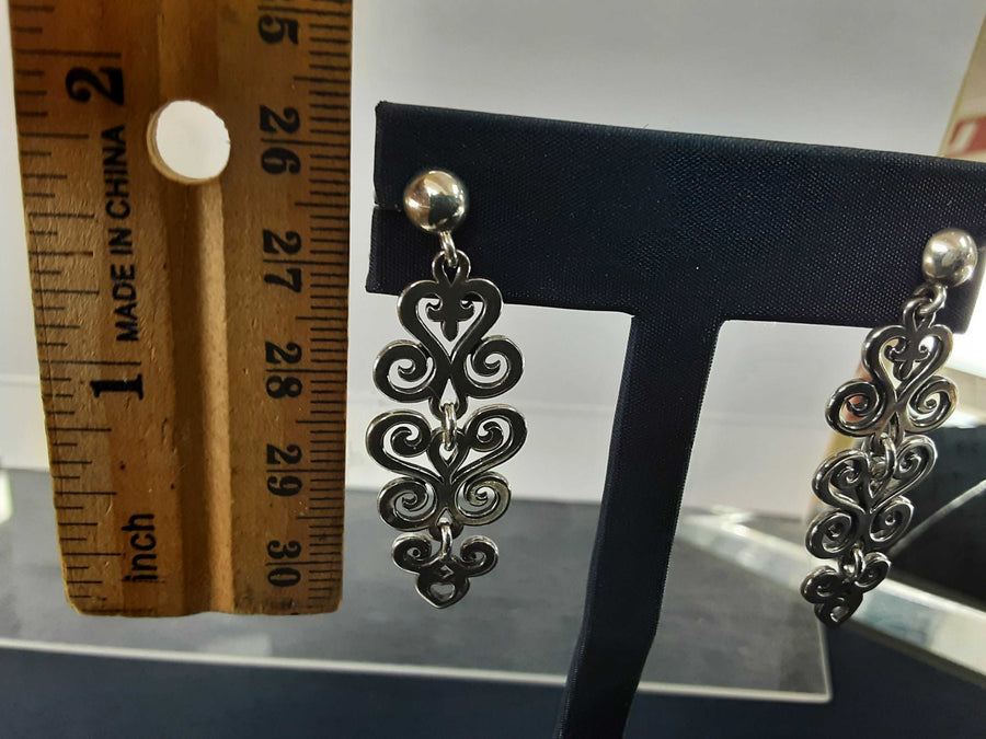 Jacket Earrings - Silver 7.9 grams