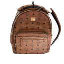 Mcm Visetos Coated Canvas Brown Backpack / Briefcase / Bag