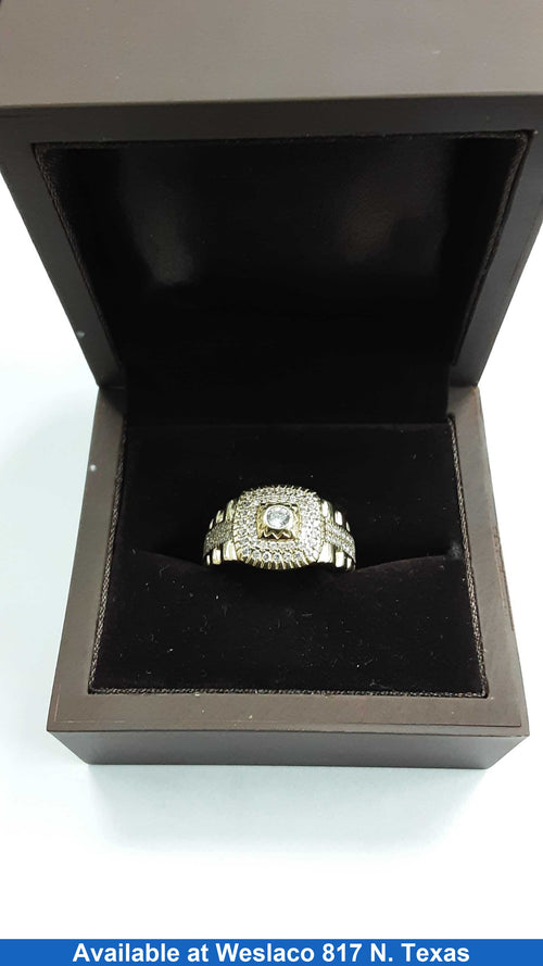 Men's Ring - Yellow Gold 10k (.417) 6.6 grams Size 10.5