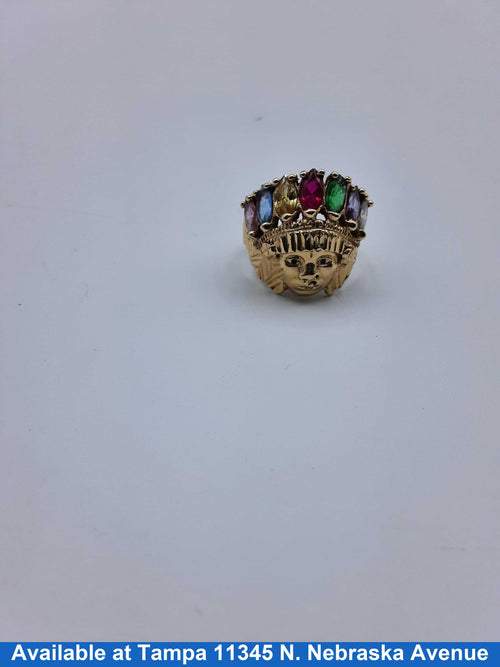 Men's Ring - Yellow Gold 14k (.585) 8.3 grams Size 11.5
