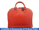 Louis Vuitton Epi Leather Alma Pm Orange Purse / Handbag