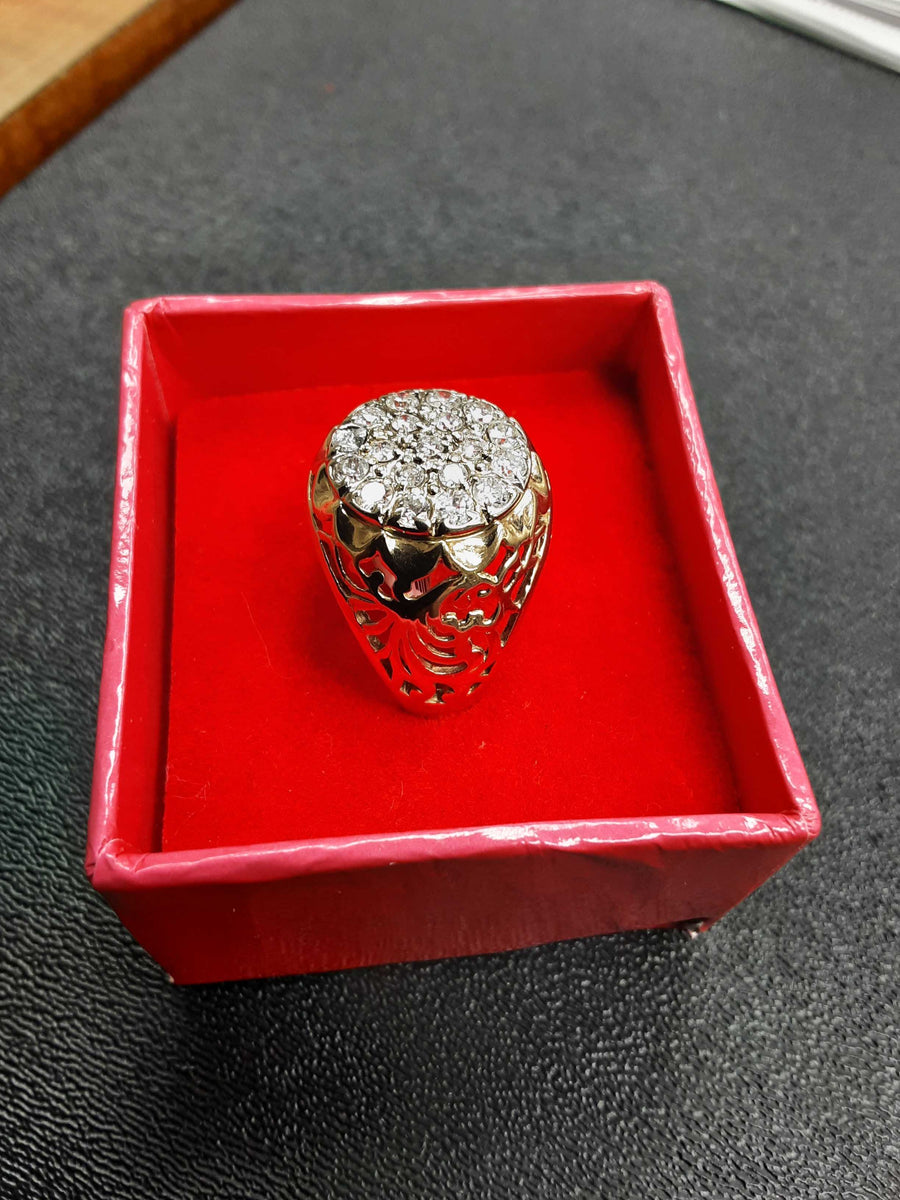 Men's Ring - Yellow Gold 14k (.585) 6.9 grams Size 10