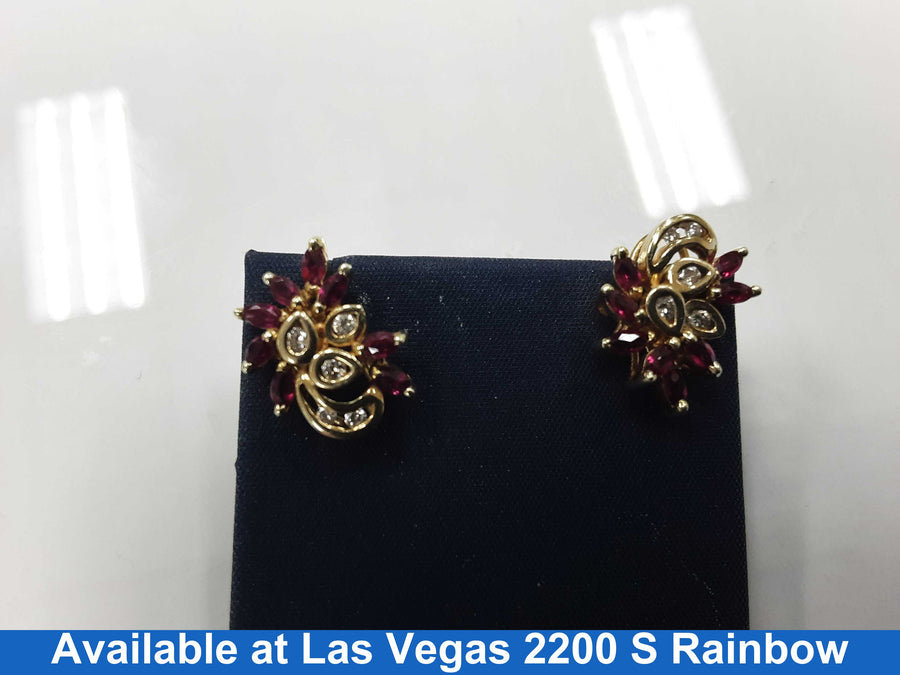 Earrings - Yellow Gold 14k (.585) 4.7 grams