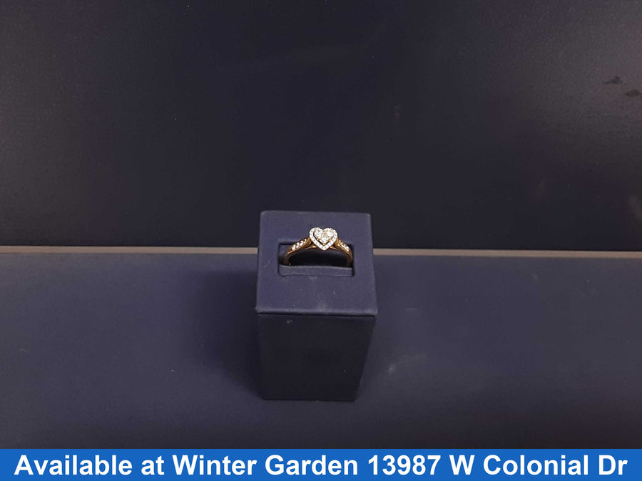 Women's Ring - Yellow Gold 14k (.585) 3.9 grams Size 11.5