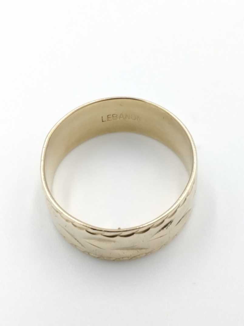 Ring - Wedding Band - Yellow Gold 14k (.585) 4.6 grams Size 10