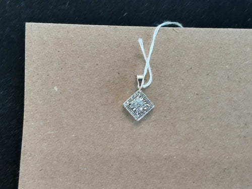 Diamond Pendant - White Gold 10k (.417) 1.4 grams