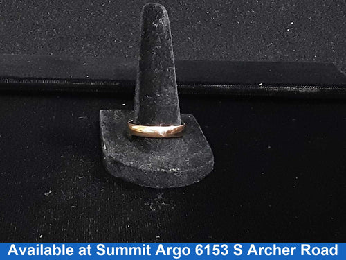 Ring - Wedding Band - Yellow Gold 14k (.585) 3.1 grams Size 11.5