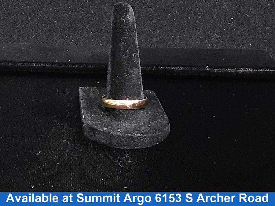 Ring - Wedding Band - Yellow Gold 14k (.585) 3.1 grams Size 11.5