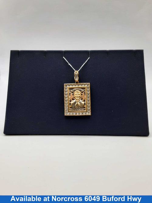 Pendant - 14kt Jesus Malverde Pendant