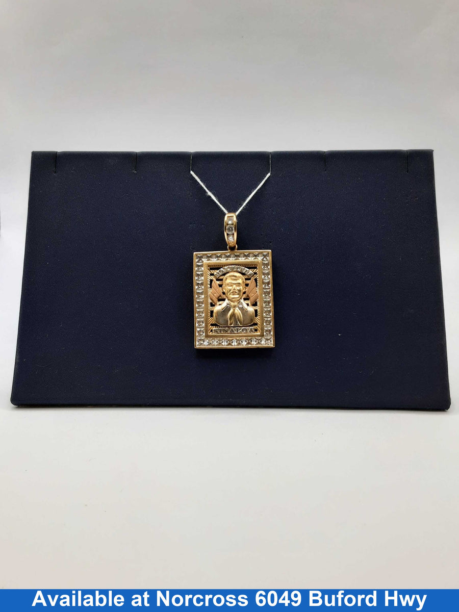 Pendant - 14kt Jesus Malverde Pendant