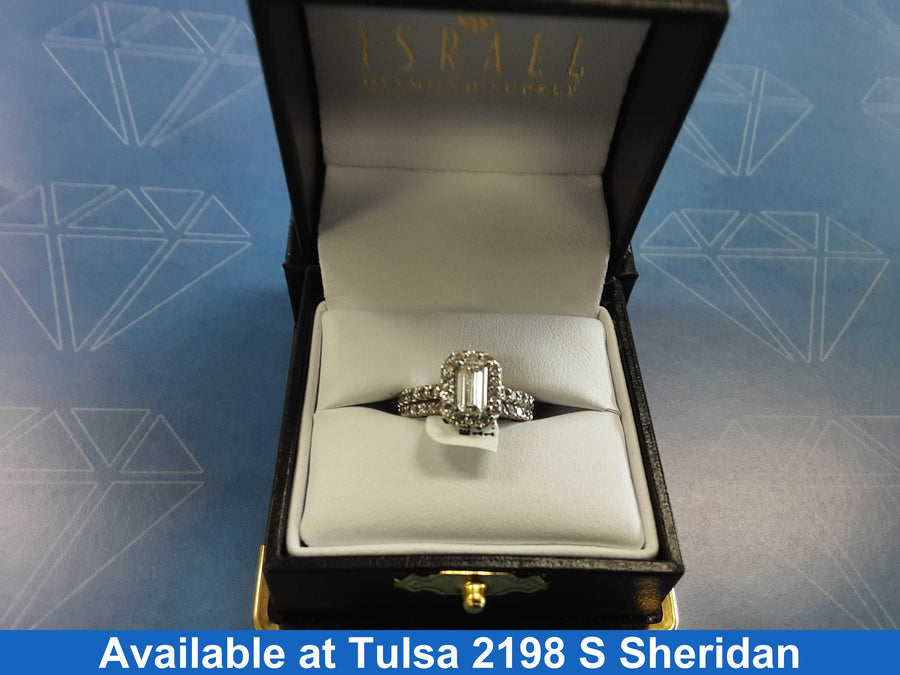 Ring - Engagement Set - White Gold 14k (.585) 4.7 grams Size 5