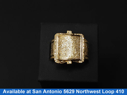 Men's Ring - Yellow Gold 10k (.417) 8.7 grams Size 11