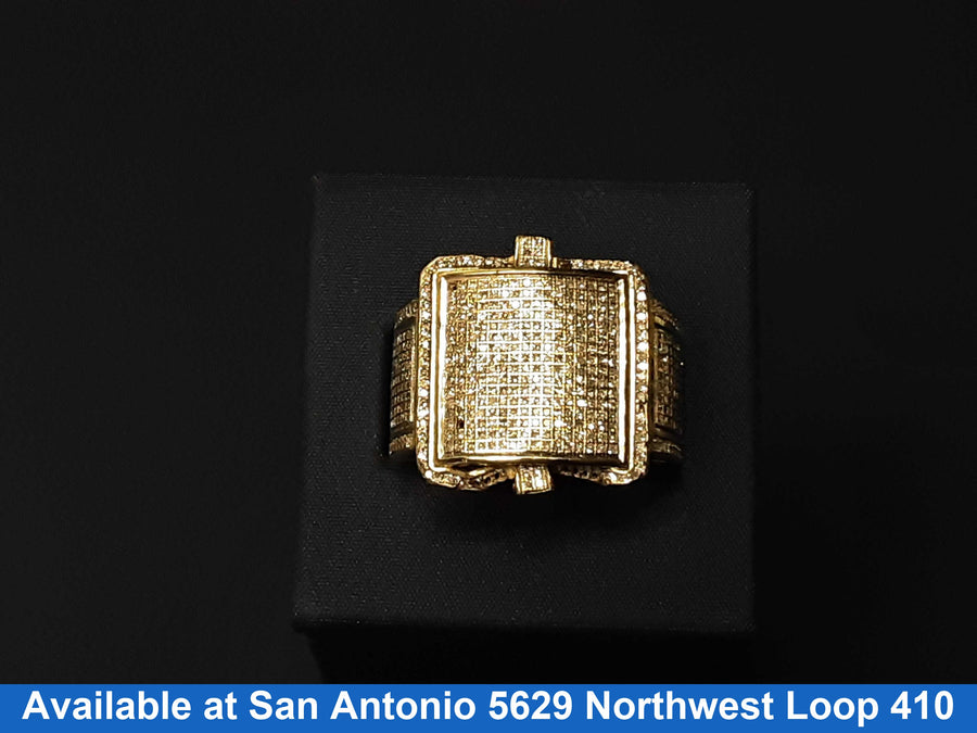 Men's Ring - Yellow Gold 10k (.417) 8.7 grams Size 11