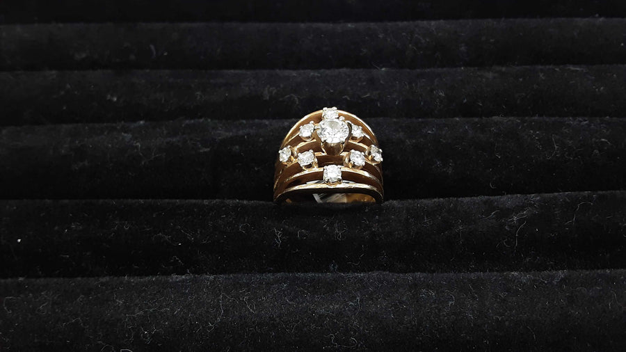 Women's Ring - Yellow Gold 14k (.585) 9.6 grams Size 7