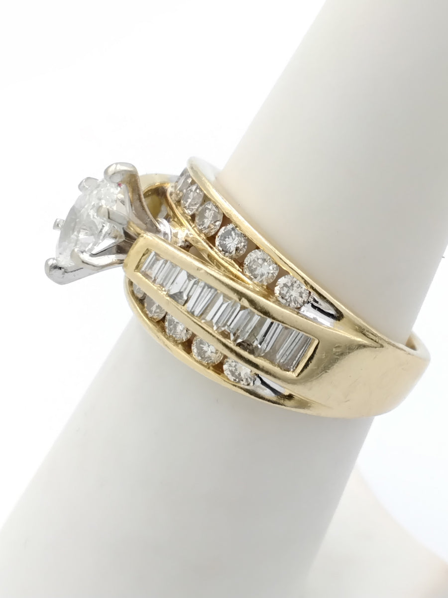 Ring - Wedding Band - Yellow Gold 14k (.585) 6.9 grams Size 6.5